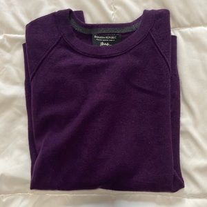 Banana Republic Merino Wool Sweater in purple (M) (used and washed)